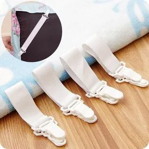 Elastic Bed Mattress Sheet Clips  Set - 8 Pcs