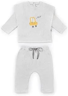 Junior Baby Boys Pajama Set,Beige * Beige,3 Months