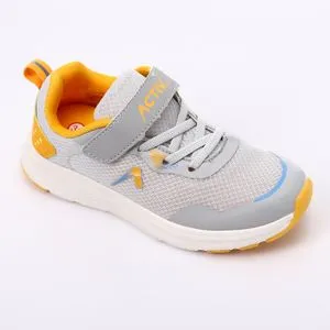 Activ Mesh Grey & Orange Girls Sneakers