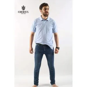 Chertex Men Slim Jeans-dark Blue