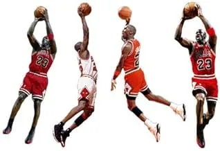 3D Michael Jordan Poster & Removable Decorative Poster for Living Room Wall Stickers