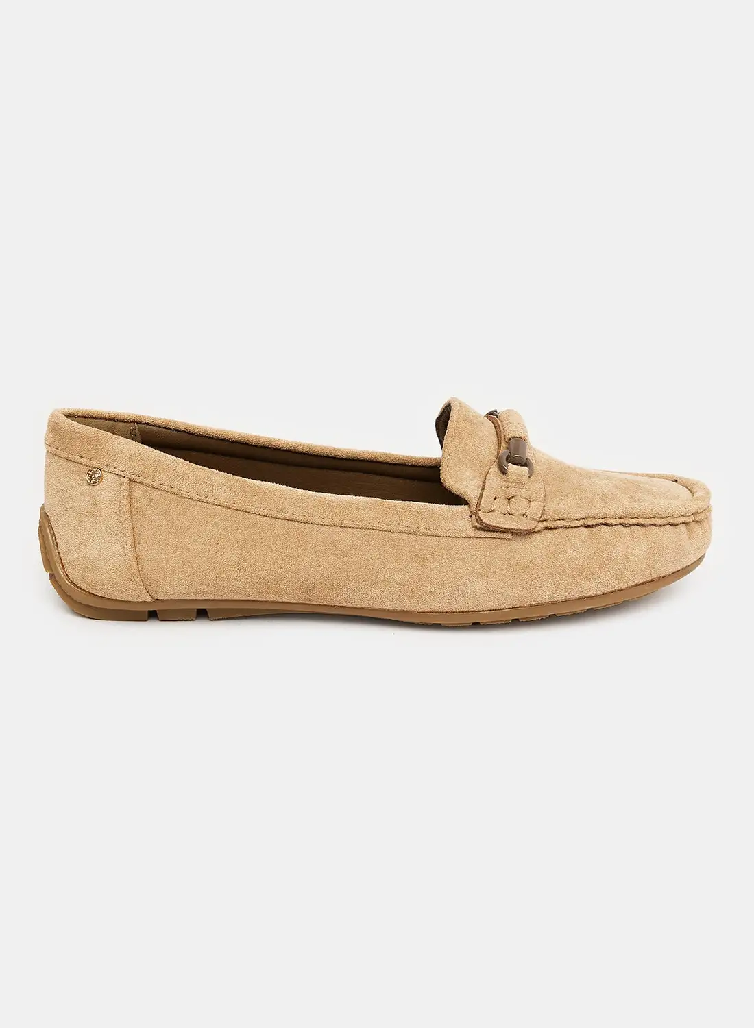 DejaVu Square Toecap Shape Slip On Suede Loafer