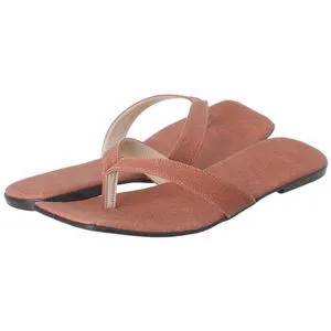 Summer Thong Flip Flop Slippers - Brown