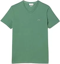 Lacoste Mens V-neck Pima Cotton Jersey T-Shirt