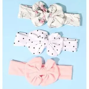 3 Pcs Girl And Women  Elastic Bow Headband