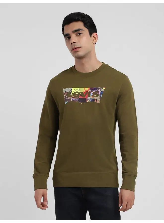 Levi's Men's Graphic Printed Crew Neck Regular Fit Sweatshirt