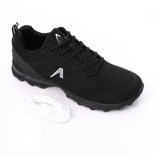 Activ Full Black Comfy Lace Closure Men Trekking Sneakers