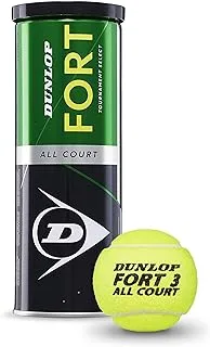 Dunlop Fort All Court Tennis Balls, Set of 3 Piece DL601315 per can