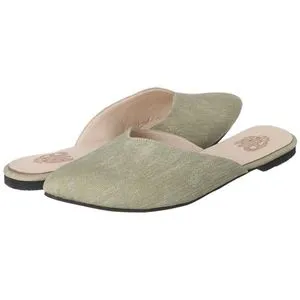 AM EGYPT Staylish Women Canvas Flat Mulles - البريد