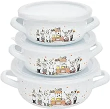 Avsar 719 Fatoda Enamel Cookware Set 9-Pieces