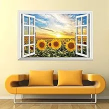 Chaoyang Sunflower Fake Window Wall Sticker