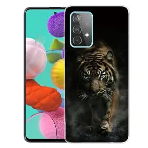 For Samsung Galaxy A32 5G Transparent TPU Protective Case(Chinese Tiger)