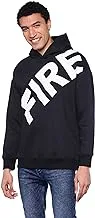 FIRE WOOD mens print(fire) hoodie Hooded Sweatshirt