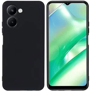 Silicone Case, Slim Flexible Back Guardian Compatible With Realme 10 4G - Black