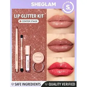 SHEGLAM Lip Dazzler Kit-Center Stage Long-Lasting Glitter-5119