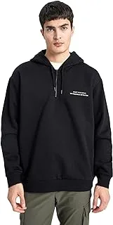 DeFacto mens Oversize Fit Hooded B4804AX Long Sleeve Sweatshirt