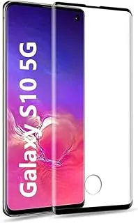 Galaxy S10 5G 3D منحني التغطية الكاملة قسط مقاومة الخدش 5D اللمس الزجاج المقسى حامي الشاشة ل Galaxy S10 5G