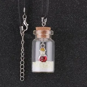 Christnas Luminous   Tree Seat Gl  Bottle Pendant Necklace For Women Gifts