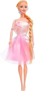 Elnada High Quality Barbie doll with dress For Kids, Gift,fun and entertainment - Multi Color