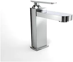 Gawad RIV-0054 Rivera Bathroom Basin Mixer, Silver