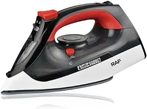 RAF Steam Iron R.1192R, 1400 Watt, 220v, 50Hz, Black