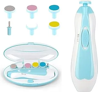 ALMEKAQUZ Baby Nail Trimmer Electrically safe Baby nail clippers, Newborn and Kids Nail Kit, also available for adults (blue)