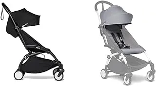 Babyzen YOYO2 Pram Frame, Black and Stone Color Pack 6+