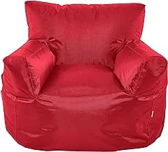 Ricrac Rajel Bean Bag Chair, 80 x 85 x 90 cm Size, Red Outdoors