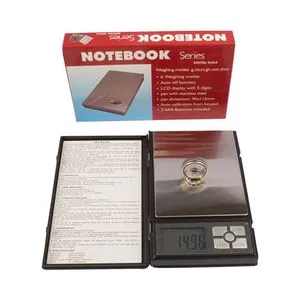 Professional Note Book Digital Jewelry Weighting Scale Black