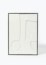 Matalan Connected Abstract Wall Art, 50 cm x 70 cm Size, White/Black