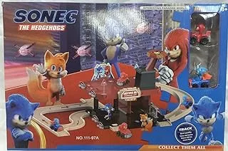 Mounir Toys 111-97B Track Sonic Racing Car Parking Lot Game Set