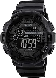 skmei 1243 Men Digital LED Display Multiple Time Zone 50M Waterproof Watch