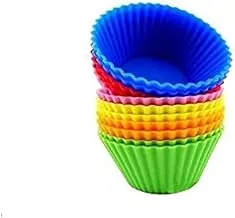 one year warranty_Convenient and practical Pantry Elements Silicone Cupcake Liners/Baking Cups - 12 Vibrant Muffin Molds