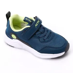 Activ Boys Navy Blue With Touch Of Lime Sneakers