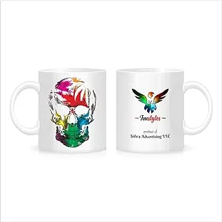 FMstyles Skull Design White Mug FMS338