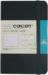 OPP PAPER CONCEPT 14 x 9 غطاء ناعم لدفتر ملاحظات تنفيذي - ألوان متنوعة - أخضر داكن