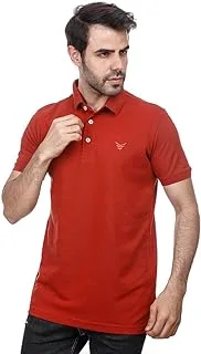 COUP Mens Solid Polo-Shirt with Short Sleeves Casual