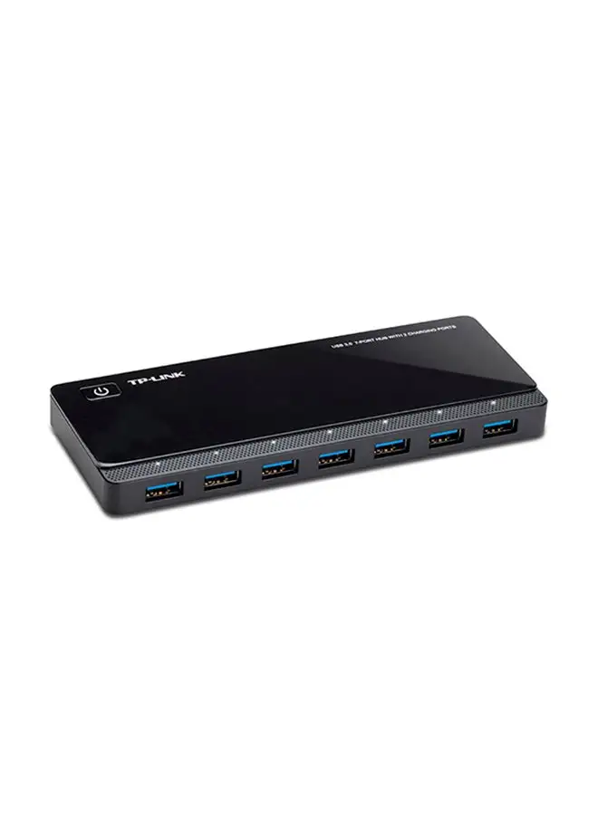 TP-LINK USB 3.0 7-Port Hub With 2 Charging Ports Black