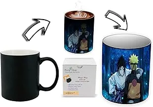 Risty Shop Naruto (Style-111) Gourmet Coffee Magic Mug Superhero Jujutsu Manga Anime Lovers Capacity 350 ml, Dishwasher, Microwave Safe, Must Buy, Birthday Gift.