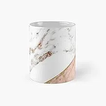 Rose Gold Marble Blended Classic Mug | Best Gift Funny Coffee Mugs 11 Oz