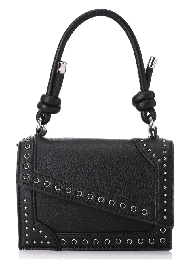 DejaVu Asymmetric Closure Flap Top Handle Bag