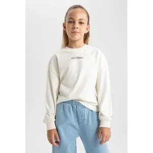 Defacto Girl Knitted Regular Fit Crew Neck Long Sleeve Body