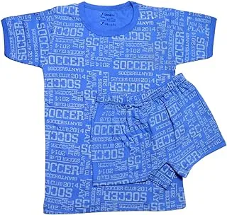 Papillon Boys Set Of 2 Pieces Half Sleeves Undershirt&Short Printed Shapes Base Layer Set (pack of 1)