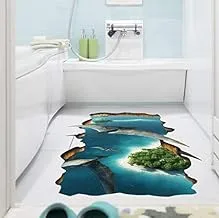 3D Wall Paper Fake Window Pterosaur Dinosaur Floor Wall Sticker Home Decoration-8QZ0610