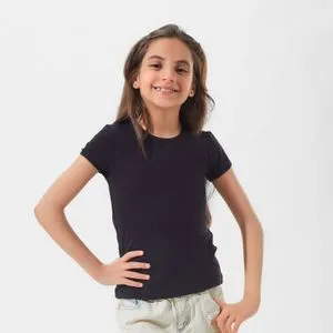 Mesery Undershirt Half Sleeves Top For Girls - Black