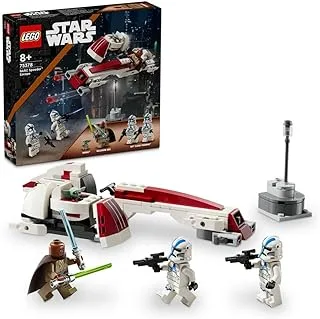 مجموعة LEGO Star Wars BARC Speeder Escape، لعبة البناء الماندالوري للأطفال، دراجة مع سيارة جانبية تتضمن شخصيات Kelleran Beq وGrogu، هدية للأولاد والبنات والمشجعين بعمر 8 سنوات فما فوق 75378