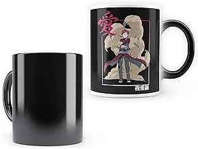 MCSID RAZZ - Anime - Naruto - Gaara of The Hidden Sand Design Morphing Heat Sensitive Design Coffee Mug 350ml - Best Gift for Anime Fans