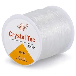 Butterfly 0.8mm Thick Transparent Elastic String - 100m Elastic String