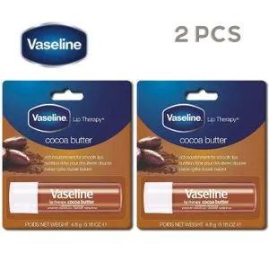 Vaseline Lip Care Cocoa Butter Lips - 4.8g - 2 PCS