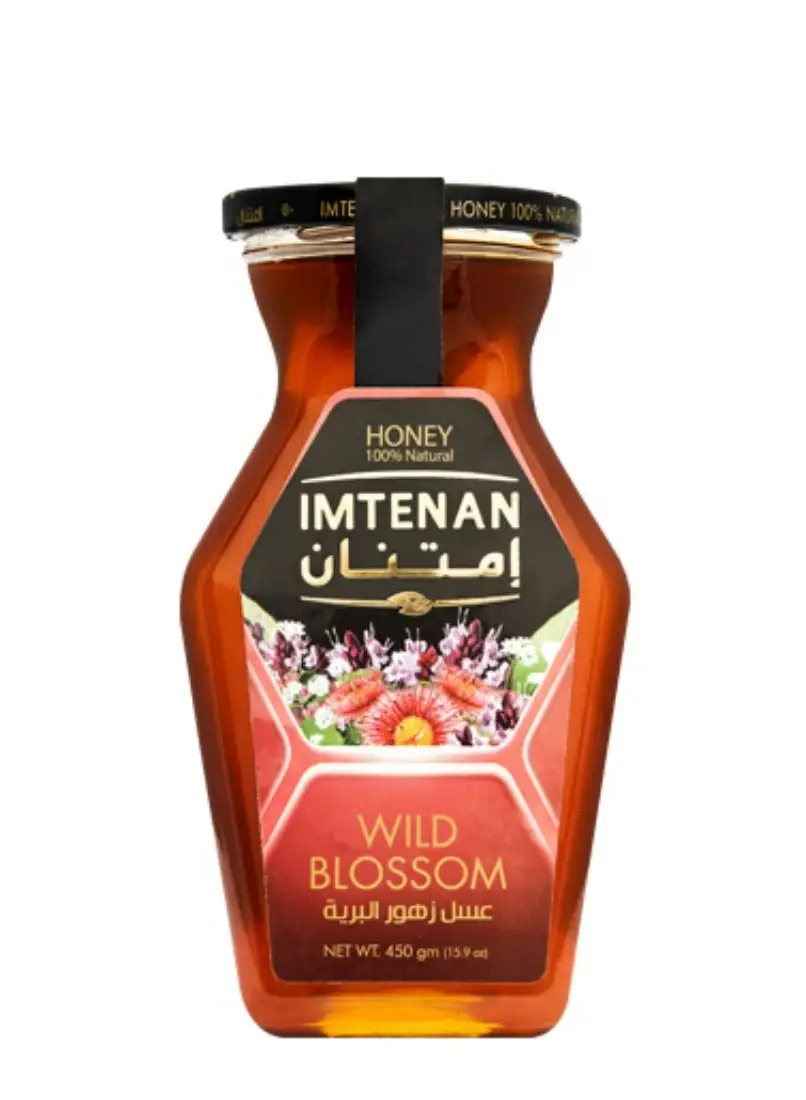 Imtenan Wildflower Honey Hexagonal 450grams